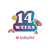 Baby 14 Weeks Sticker by Babylist