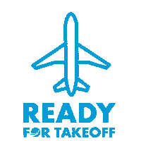 Ready For Take Off Plane Sticker by LifeatTQL