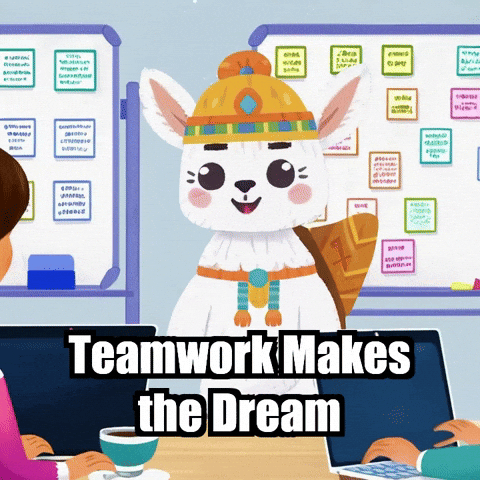 Office Teamwork GIF by Llamaozi