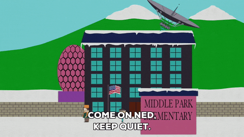 elementary school snow GIF by South Park 