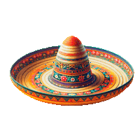 pinupmexico party mexico fiesta sombrero Sticker