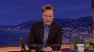 stand up conan GIF by Leroy Patterson