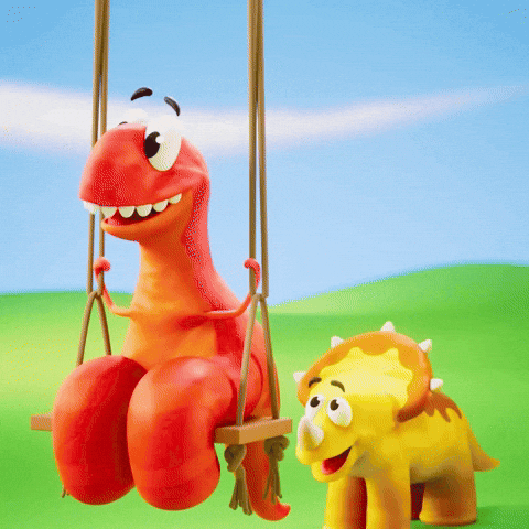 Fun Playing GIF by Claynosaurz