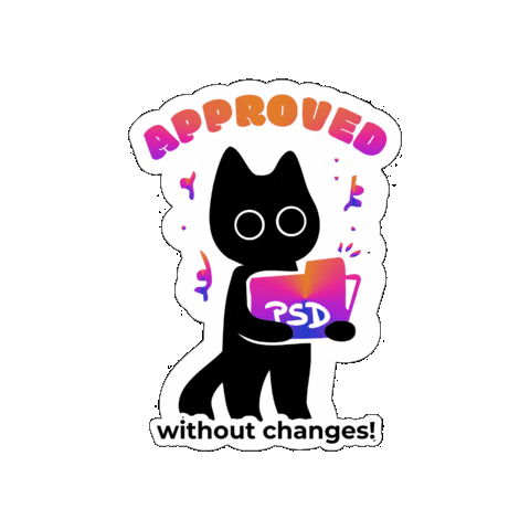 Lna_design giphygifmaker cat project cute cat Sticker