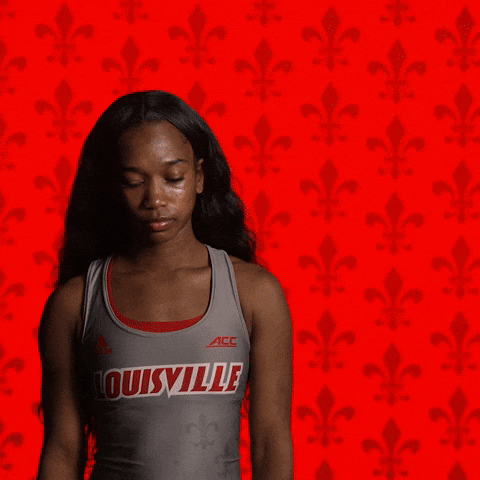 Track Field Go Cards GIF by Louisville Cardinals