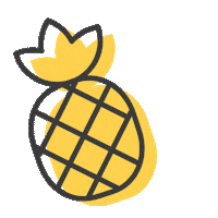 Pineapple Sticker by Wink Laser Studio