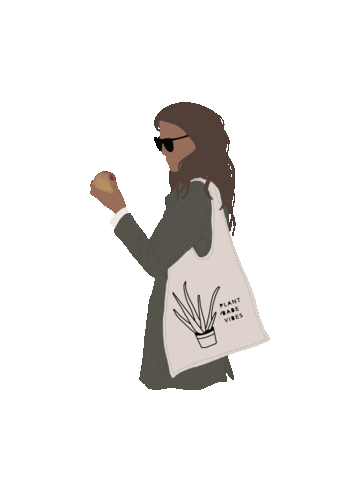 GoodKineVibes shopping fruit sustainable tote Sticker