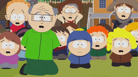 scared mr. garrison GIF by South Park 