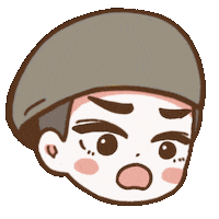 驚訝 頭 Sticker