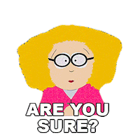 Principal Victoria Are You Sure Sticker by South Park
