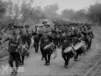NationalWWIMuseum black and white military footage soldiers GIF
