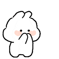 jjiinging 커플 뽀송 뽀송토끼 뽀송곰 Sticker