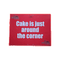 bigbearevents running run cake signs Sticker