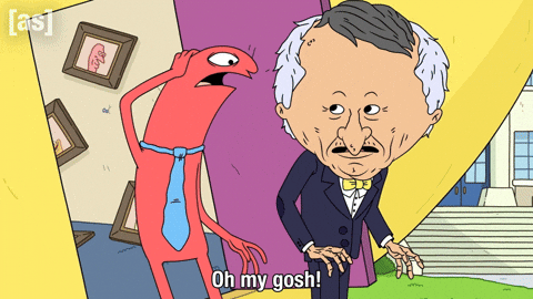 Shocked Freak Out GIF by Adult Swim