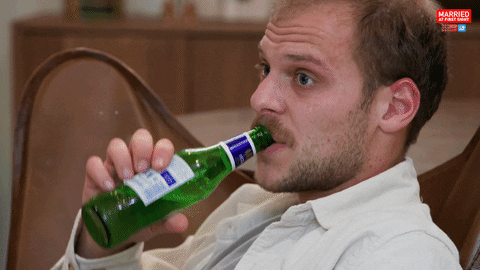 Beer Reaction GIF by Married At First Sight