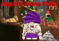 Buon Natale Decorating The Tree GIF