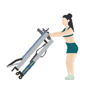 Working Out Pilates Reformer Sticker by Fitness Town