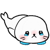 Sad Cry Sticker by Sappy Seals