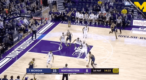 Go Blue Michigan Basketball GIF by Michigan Athletics