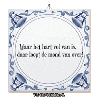 Humor Hart Sticker by Tegelspreuken.nl