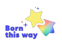Born This Way Rainbow Sticker by Foundever