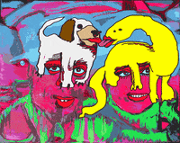 dog painting GIF by Dax Norman