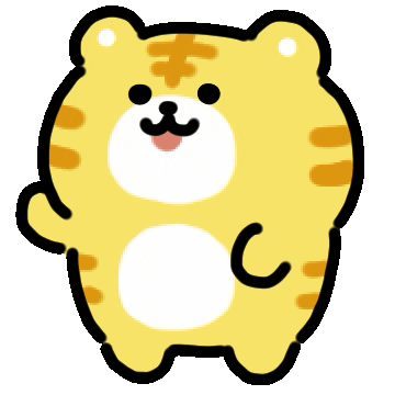 Tiger Happy Dance Sticker by kupaberu