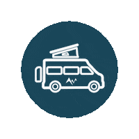 AdventurUsWomen van vanlife camper van adventurus women Sticker