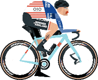 Cycling Moustache Sticker