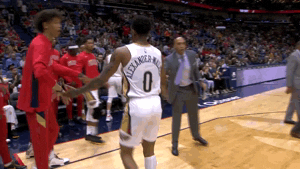 High Five New Orleans Pelicans GIF by NBA