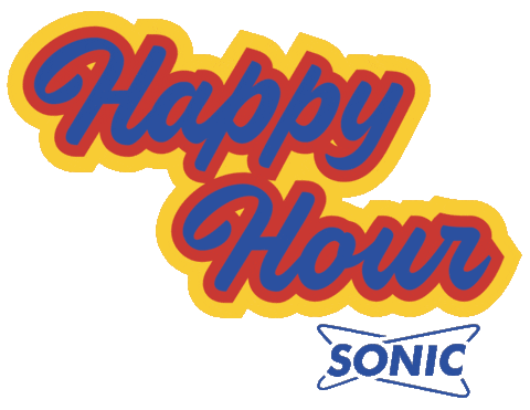 Happy Hour Drinking Sticker by SONIC Drive-In