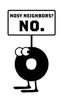 Nosy Neighbors Sticker by buddhabeanscoffee