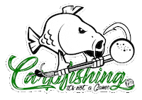 Fishing Carp Sticker by Hotspot Design