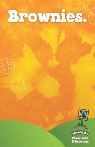 Ben & Jerry's Salted Caramel Brownie Peace Pop