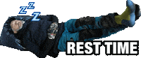 Workout Sleeping Sticker by Italian Blade Events