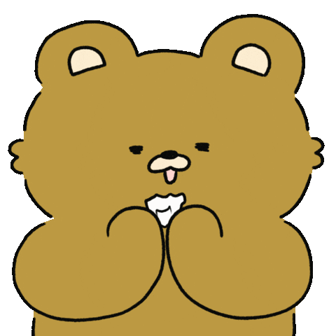 gomgoming giphyupload run bear go Sticker