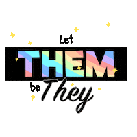 gay let them be they Sticker by Axol and Friends