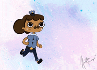 nicolettegroome animation gif flash mustache GIF