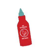 Red Rooster Fire Sticker by ZippyPaws