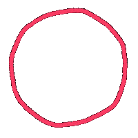 Point Circle Sticker