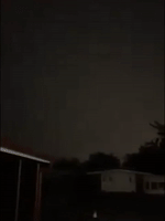 Lightning Flashes During Tornado-Warned Storm 