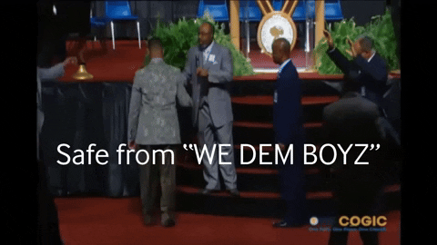 saquanstimpson-cunningham reaction dancing church dance we dem boyz GIF