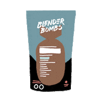 Smoothie Blender Bombs Sticker by Hushup and Hustle