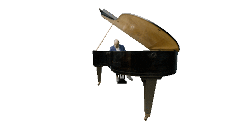 Piano Playing Sticker by jozefholly