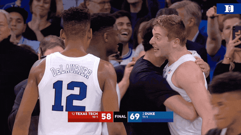 celebrate lets go GIF by Duke Men's Basketball