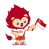 Celebrate Singapore Flag Sticker by Sport Singapore