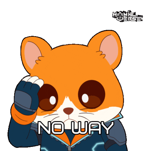 No Way Wow Sticker by Hamieverse