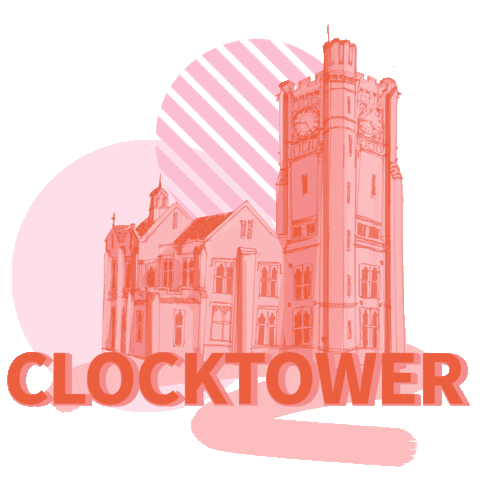 Clock Tower Unimelb Sticker by The University of Melbourne