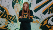 Volleyball Bison GIF by NDSU Athletics