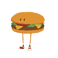 Fast Food Spinning Sticker by Eric Foster